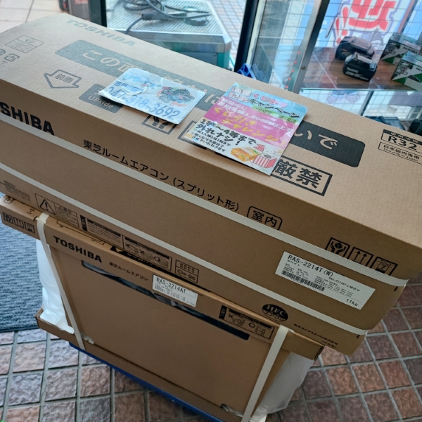 東芝 ルームエアコン 6畳用 室内外機1組 RAS-2214T(W)/RAS-2214AT