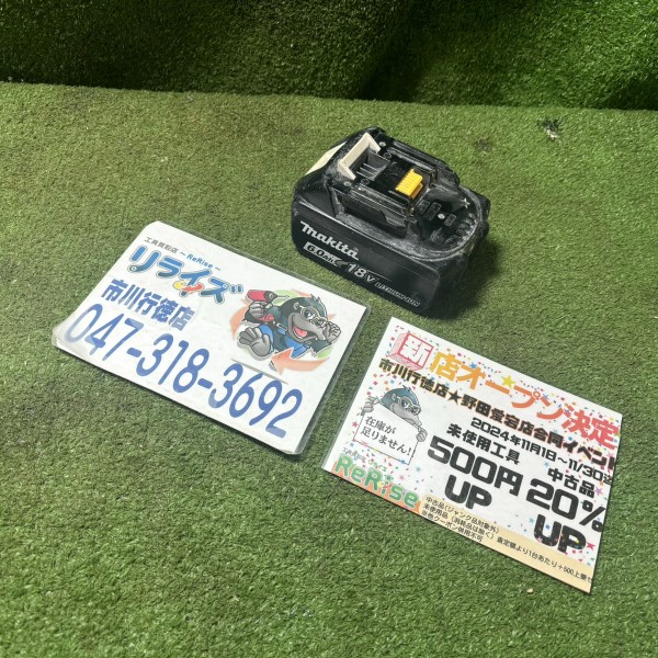 マキタ リチウムイオンバッテリ 充電回数9回 BL1860B