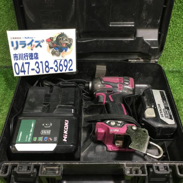 HiKOKI 充電式インパクトドライバー バッテリー×1 充電器付き WH18DDL2